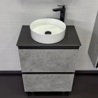 Тумба с раковиной Comforty Эдинбург 00-00004767 60 см Бетон светлый